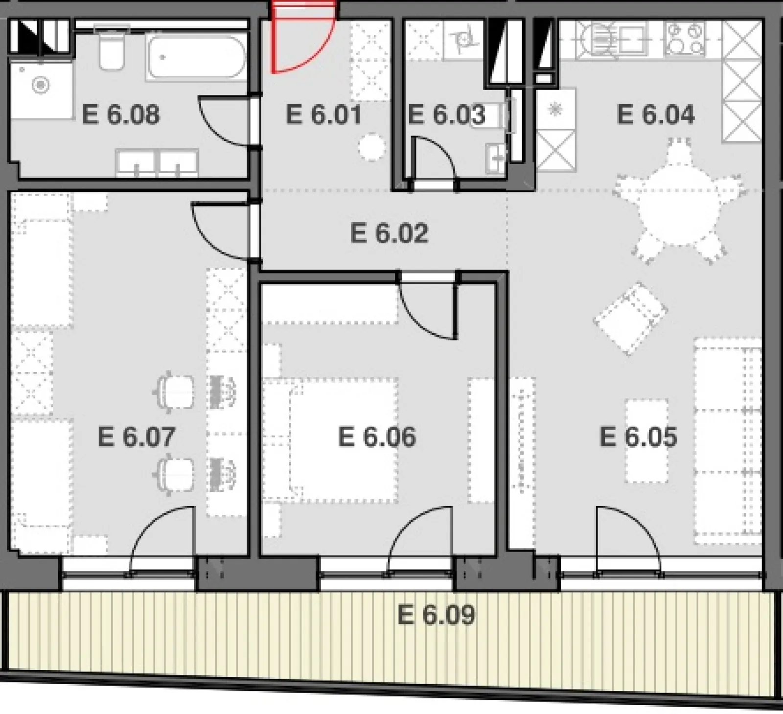 Pôdorys B 6.E