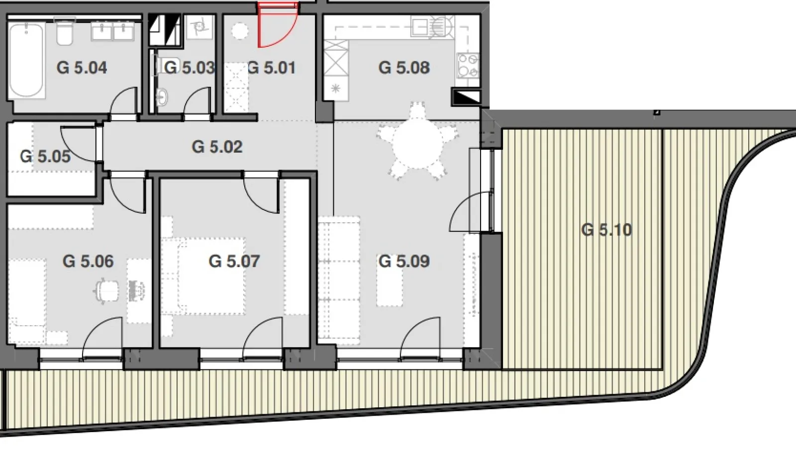 Pôdorys B 5.G