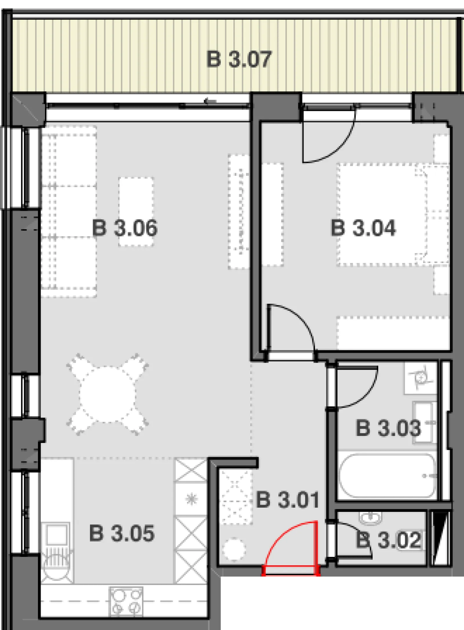 Pôdorys B 3.B