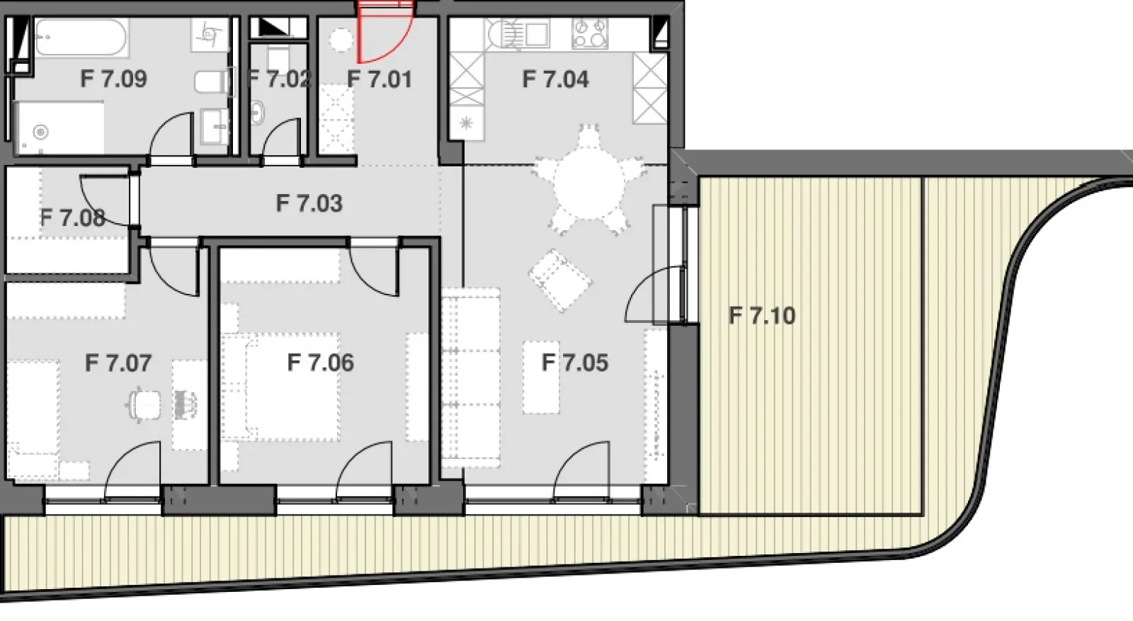 Pôdorys B 7.F