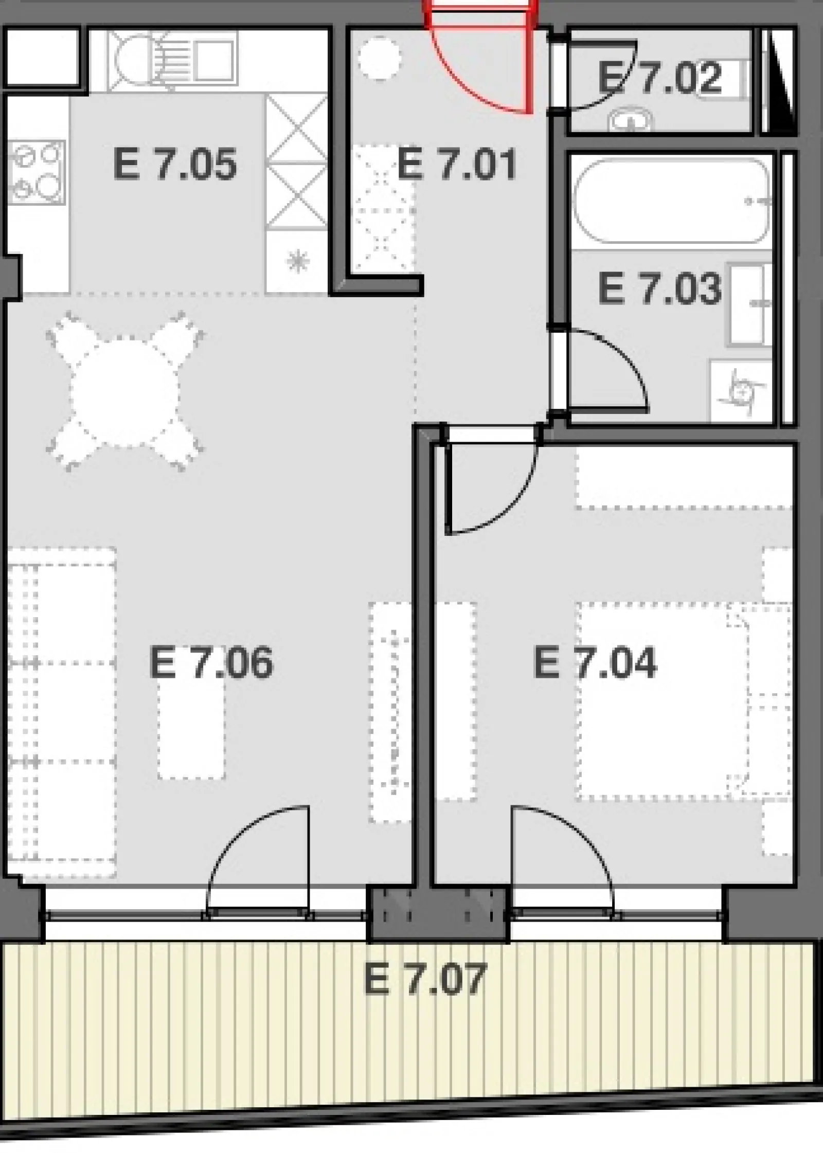 Pôdorys B 7.E