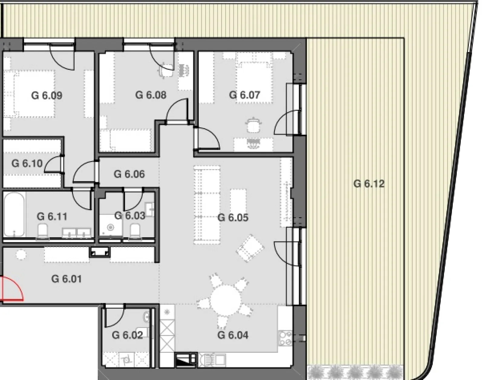 Pôdorys B 6.G